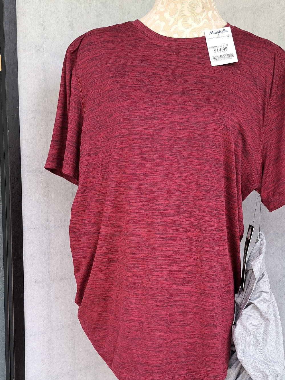 RBX Women's Short Sleeve Tee in Burgundy Heather
